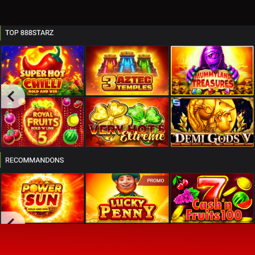 Autres jeux populaires 888Starz