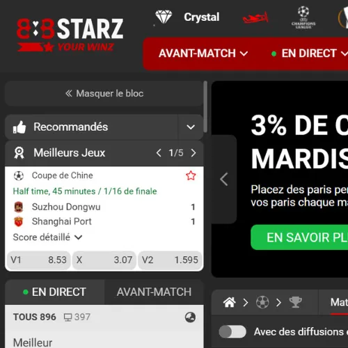 connectez-vous à la plateforme 888Starz